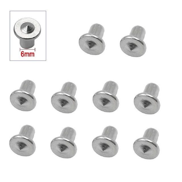 10 st pluggborr mittpunkter stift trä 6mm 8mm 10mm 12mm plugg tapp mittsats plugg mittpunkt träbearbetningsborrkrona: 6mm
