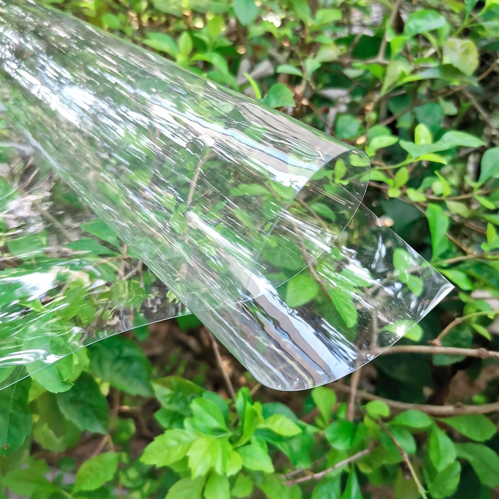 Klar ultratransparent pvc-tyg mjuk glasduk vattentät kristall gör-det-själv hantverksdekor skyddande lakan