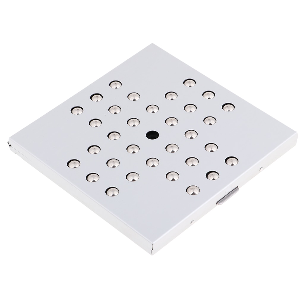 Mini Draagbare Aluminium Schaakstukken & Schaakbord Schaken Peg Solitaire Spel