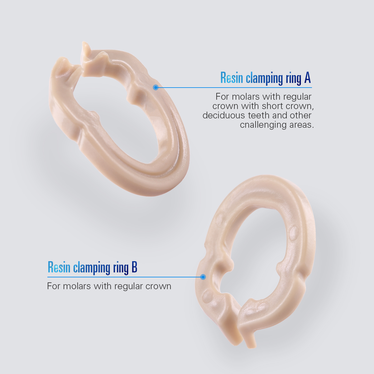 Bandes de Matrices dentaires métalliques profilées sectionnelles, recharge de matrice dentaire, 30 pièces par boîte avec bague de serrage et de séparation en résine