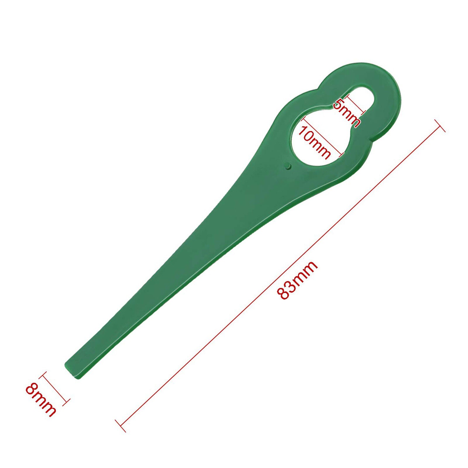 100 Replacement Plastic Blades For Garden Lawn Garden Mower Blades Length 83mm QW