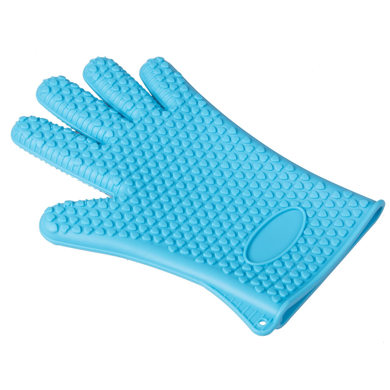 1 Stuks Hittebestendige Siliconen Keuken Handschoen Oven Pannenlap Bakken Bbq Gadget Koken Mitts Bar Gereedschap: Blauw