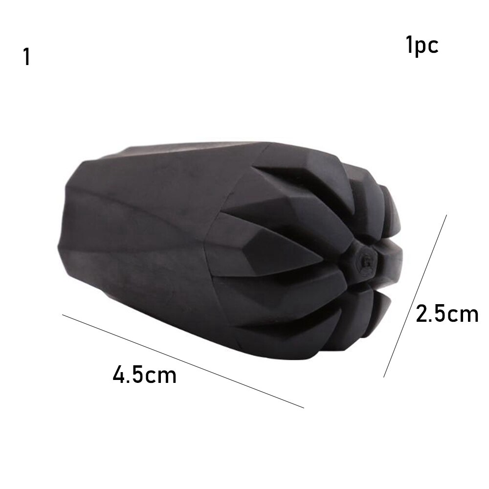 4Pcs Gummi Trekking Pole Ersatz Tipps Walking Stick Kopf Einstellbare Teleskop Wandern Bergstock Protektoren Zubehör: Style 1