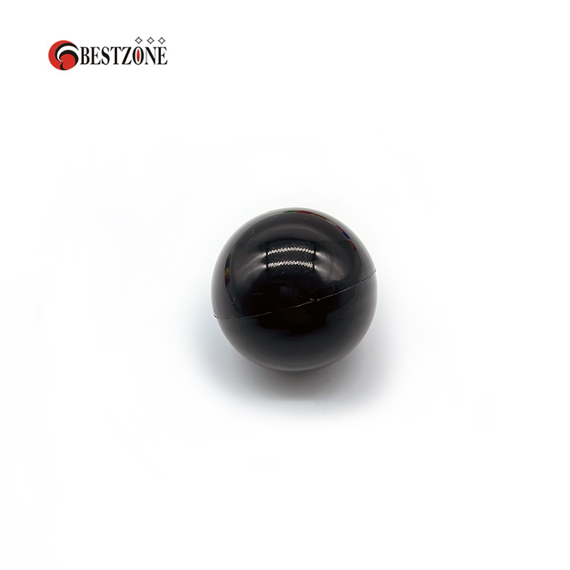 Capsules rondes en plastique PP, 100 pièces/lot, 50MM, environ 2 pouces, jouet, boule Surprise vide, peut ouvrir les enfants, pour distributeur automatique: Black