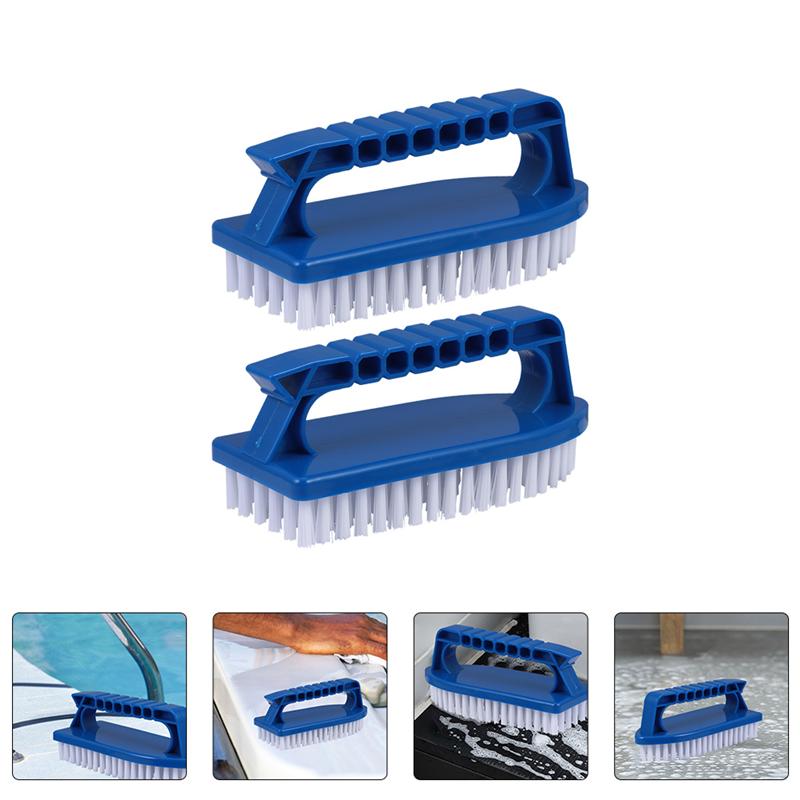 2Pcs Multi Purpose Scrub Borstel Utility Borstel Zwembad Hand-Held Borstel Schoonmaken Tool Zwembad Muur Borstel schoonmaken Tool