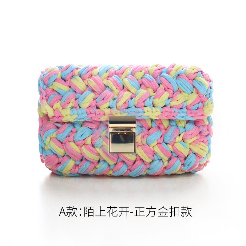 Cloth line hand-knitted thread DIY cloth bag DIY hand-knitted bag