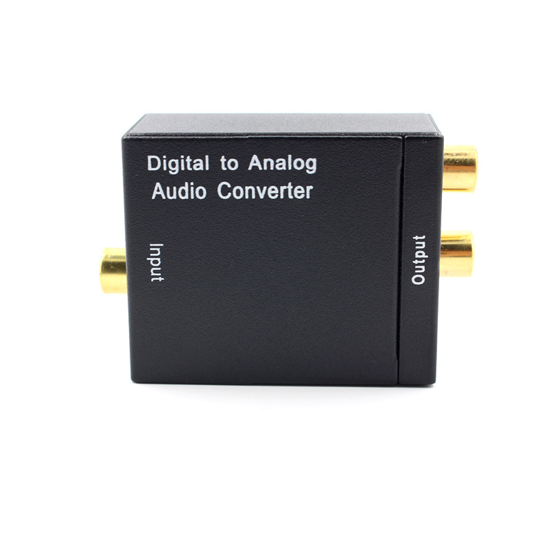 SPDIF Digitale Audio Analoog Converter DAC Versterker Decoder Fiber Coax Coax Audio RCA Signaal naar Analoge L/R audio Adapter