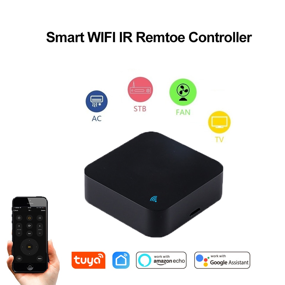 Smart WIFI+IR APP remote Controller for Infrared Aircondition/TV Universal Bridge work with Alexa /Google Home for smart home