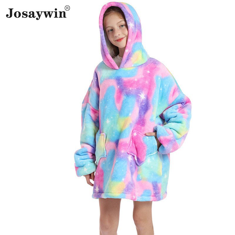 Kigurumi-Pijama Infantil de franela con capucha para niña y niño, ropa de dormir suave y cálida, con estampado, de invierno