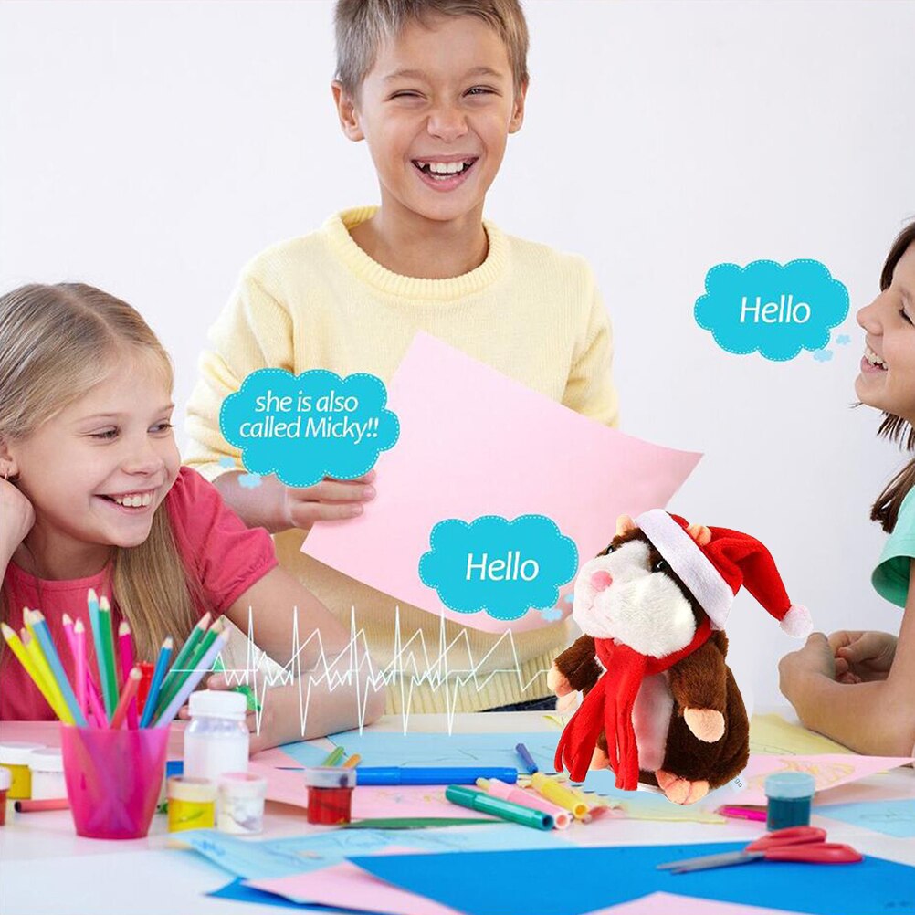 Grappig Praten Huisdier Hamster Elektronische Pluche Speelgoed Geluidsopname Educatief Speelgoed Voor Kinderen