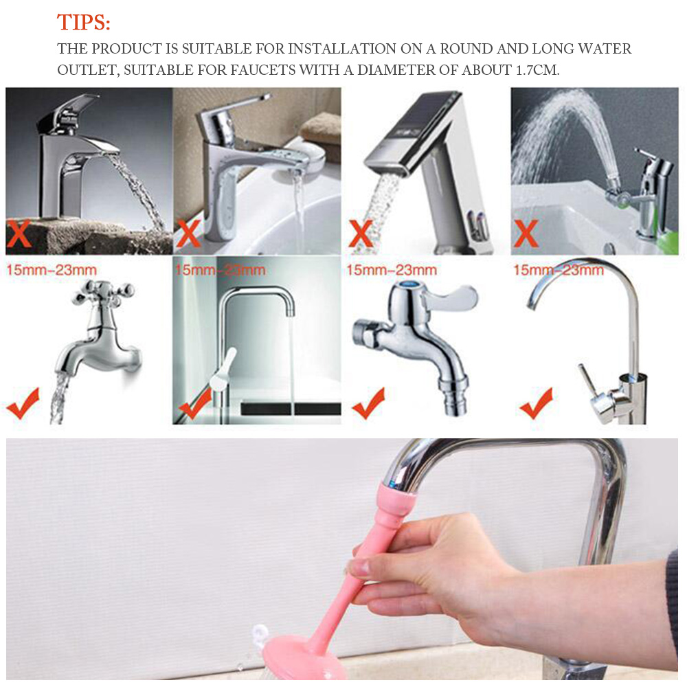 Faucet Extender Water-saving Faucet Regulator Kitchen Bath Regulating Valve Faucet Shower Splash Head Shower Head Hole