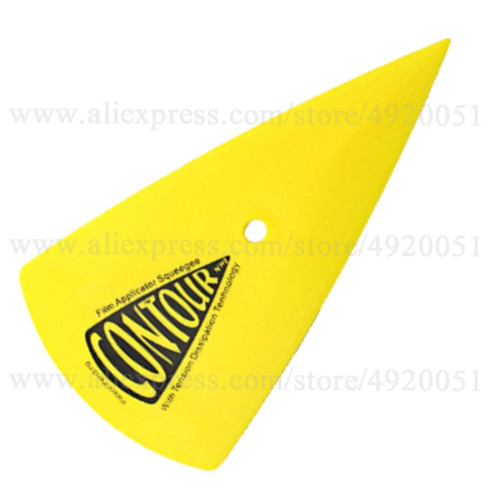 8Pcs Vinyl Folie Schraper Auto Window Tint Tool Geel Go Corner Carbon Fiber Vinyl Auto Wrap Zuigmond Accessoires 8A13