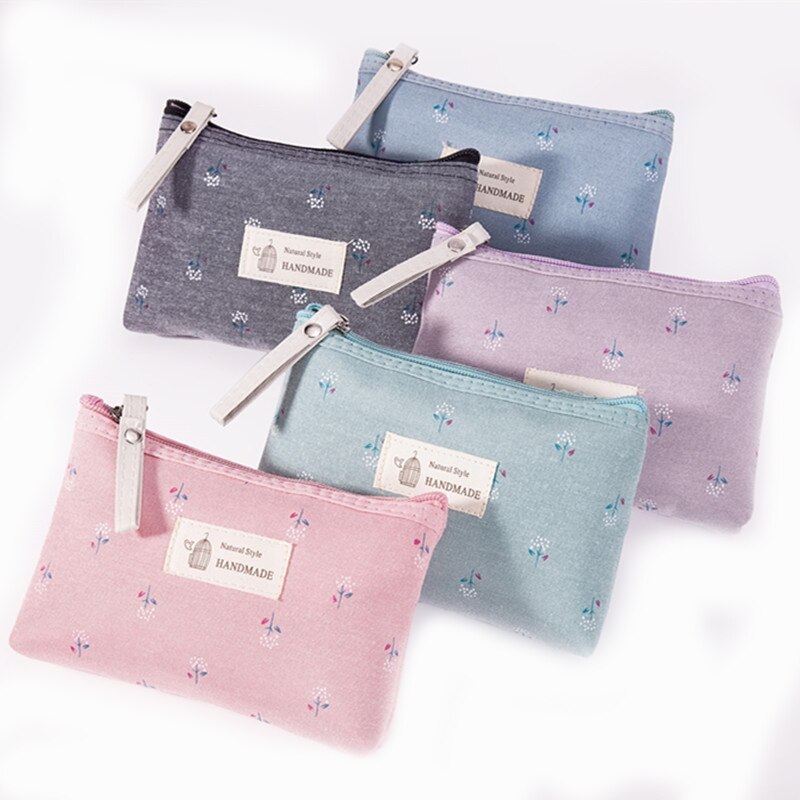 Canvas Vrouwen Make-Up Tas Bloemenprint Toiletartikelen Organizer Rits Zak Reizen Wassen Pouch Cosmetische Bag Vrouwelijke Make Up Tassen