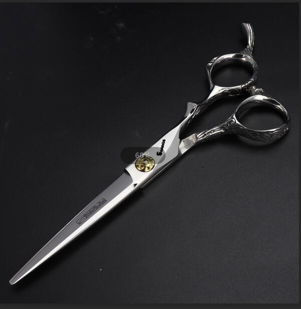 Sharonds bearing hairdressing scissors set 6.0 inch Japan 440c material, Japanese hairdressing scissors and Japanes: Silver  2