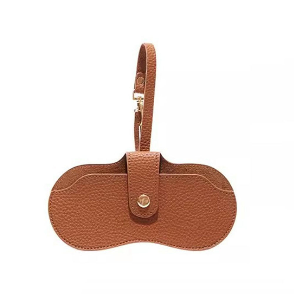 Brillenkoker Dames Leer Zacht Brillentas Mode Draagbare Zonnebrillendoos Tas Accessoires Brillenkoker Zonnebrillendoos: Rood