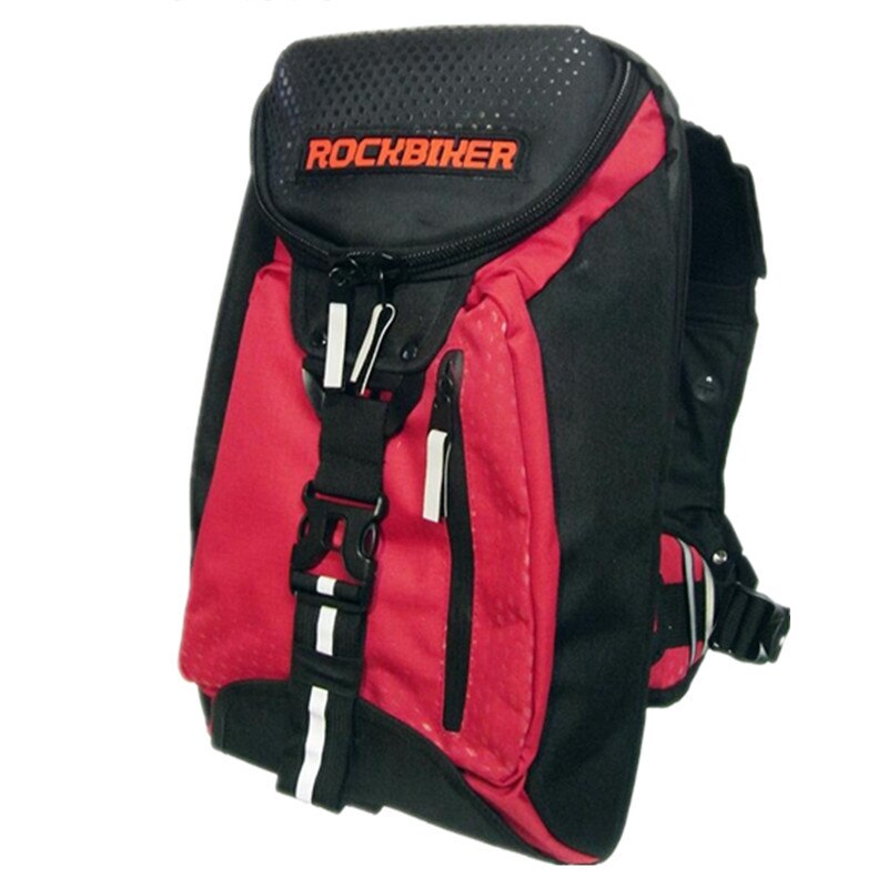 Rockbiker Multifunctionele Motorfiets Backpack Double Schouders Bag Motocross Reizen Bagage Bolsa Motocicleta Tank Tas Zaino: Rood