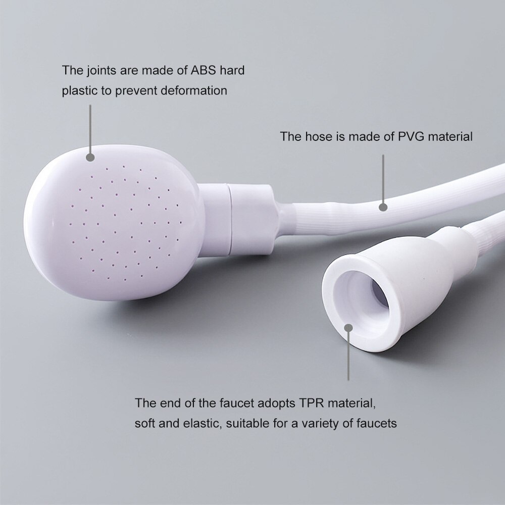 Single Wide Tap Bath Sink Shower Head Spray Hose Push On Mixer Hairdresser Pet Bath Shower Head Spray Bath Shower