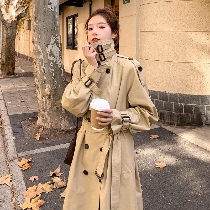 Olooey lente herfst dames engeland bovenkleding dames herfst koreaanse stijl losse britse temperament populaire kleine jas