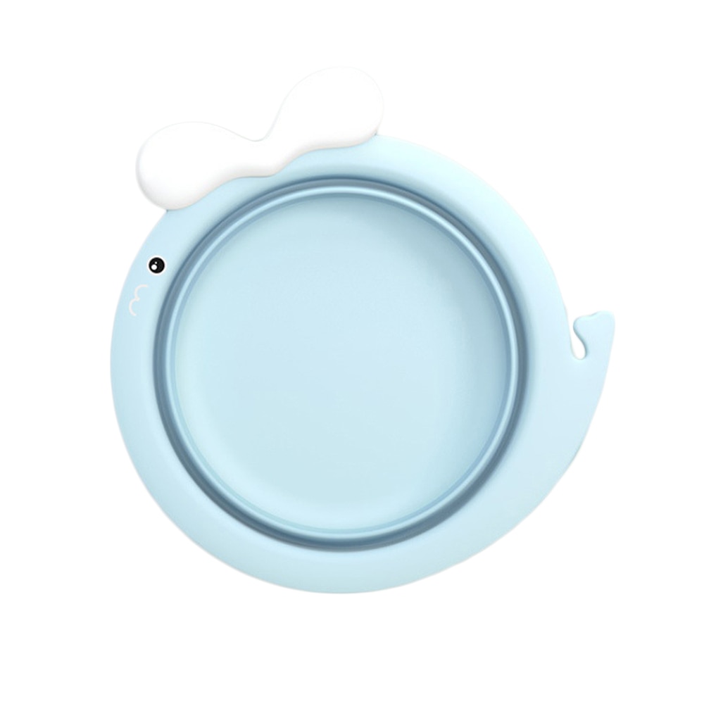 Faltbare Baby Badewanne Reise Tragbare Baby Becken Umweltfreundliche Sichere freundlicher Neugeborenen Verdicken faltbare Waschen Gesicht Fuß Arsch Becken: Blau