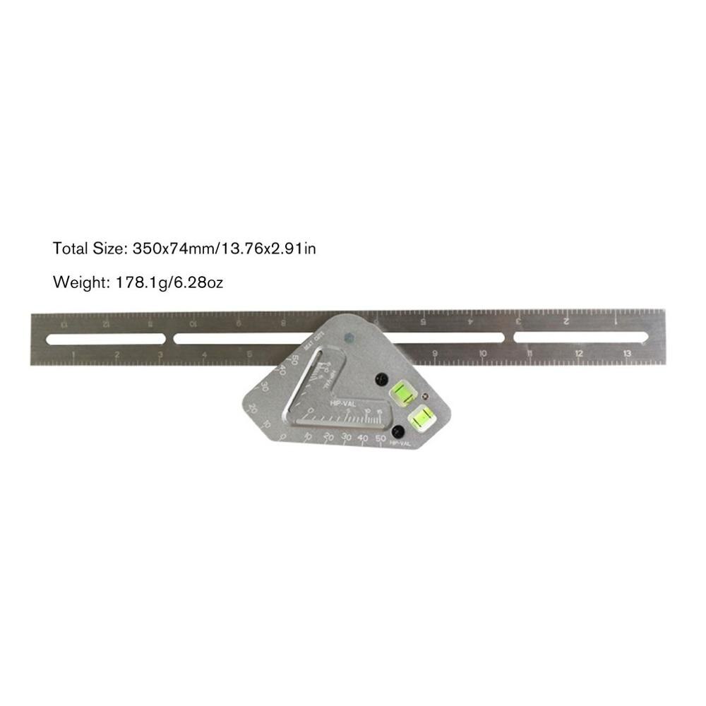 Holzbearbeitung Dreieck Lineal Winkel Multifunktionale Lineal Zimmerei Werkzeug Messwerkzeuge Ebene Instrument Winkelmesser