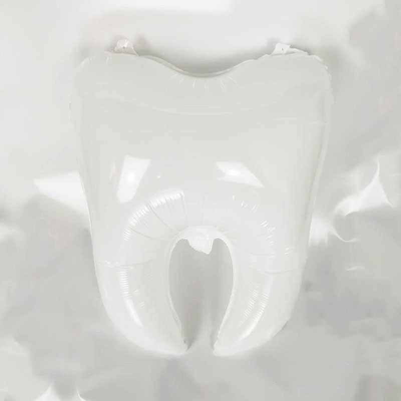 1 stücke Neue Zahn Folie Ballons Weiß Aufblasbare Globos für Zahnmedizin Klinik Home Dekorationen Baby Dusche Geburtstag Partei Liefert