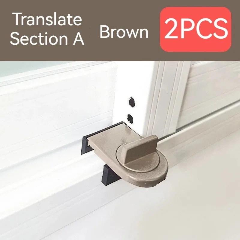 Tope de marco deslizante, cerraduras de gabinete, correas, puertas, cerradura antirrobo de seguridad, puerta corredera de ventana, cerradura de puertas de seguridad para bebés y niños: Plata