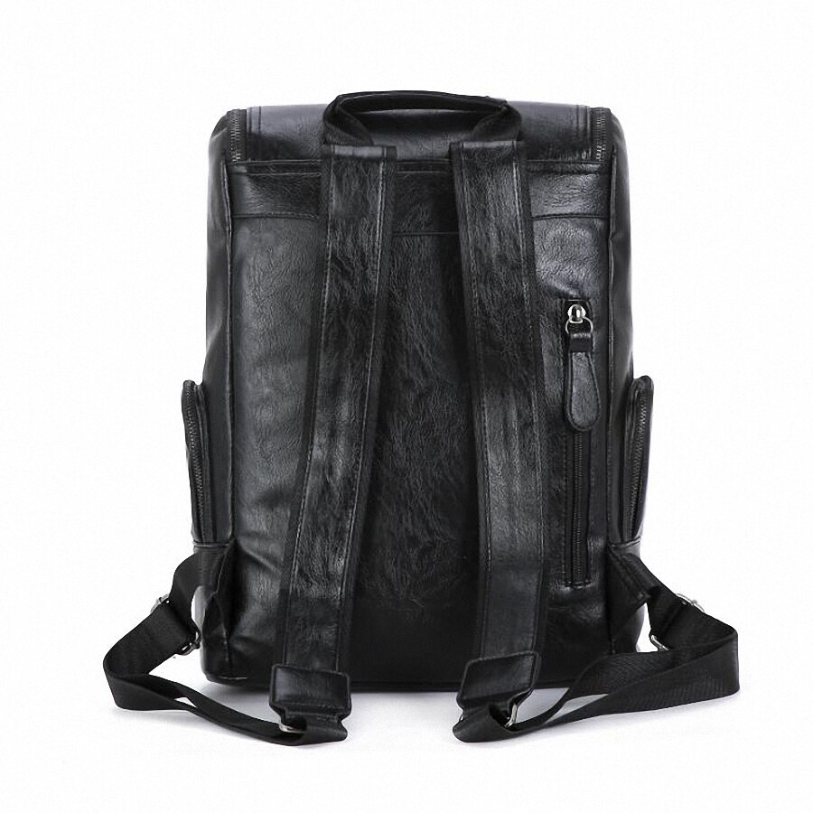 Men Backpack Leather Male Functional bags Men Waterproof backpack PU big capacity Men Bag School Bags For Teenager LI-2325