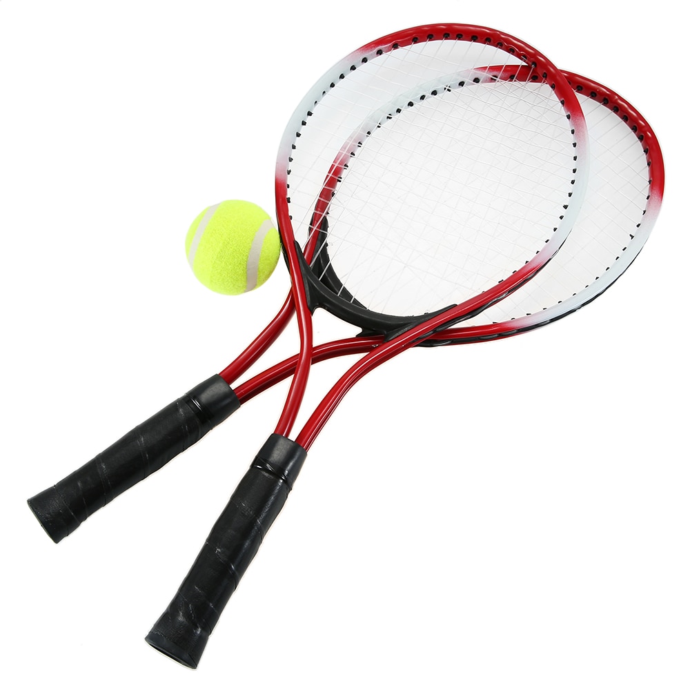 Raquete de tênis para treinamento infantil, 2 peças, alta qualidade, raquete de tênis para crianças, jovens, infantil, com 1 bola de tênis e bolsa de cobertura