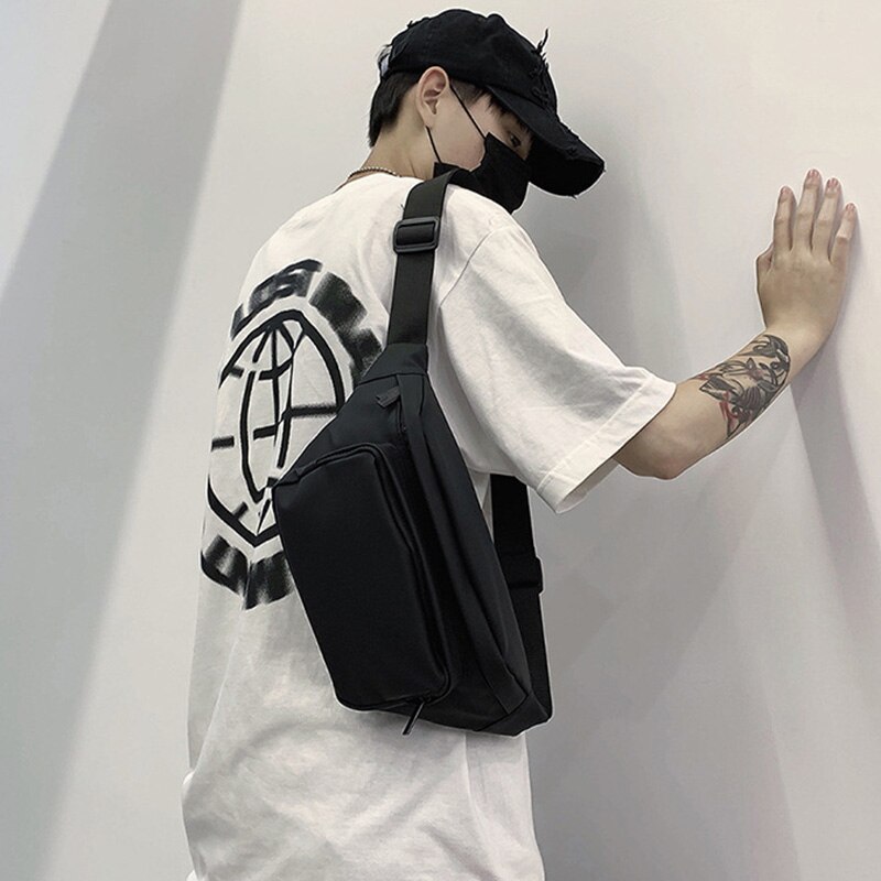Marsupio Unisex marsupio Street Style pettorali marsupi Hip Hop moda borsa a tracolla impermeabile marsupio telefono Shopping Bag