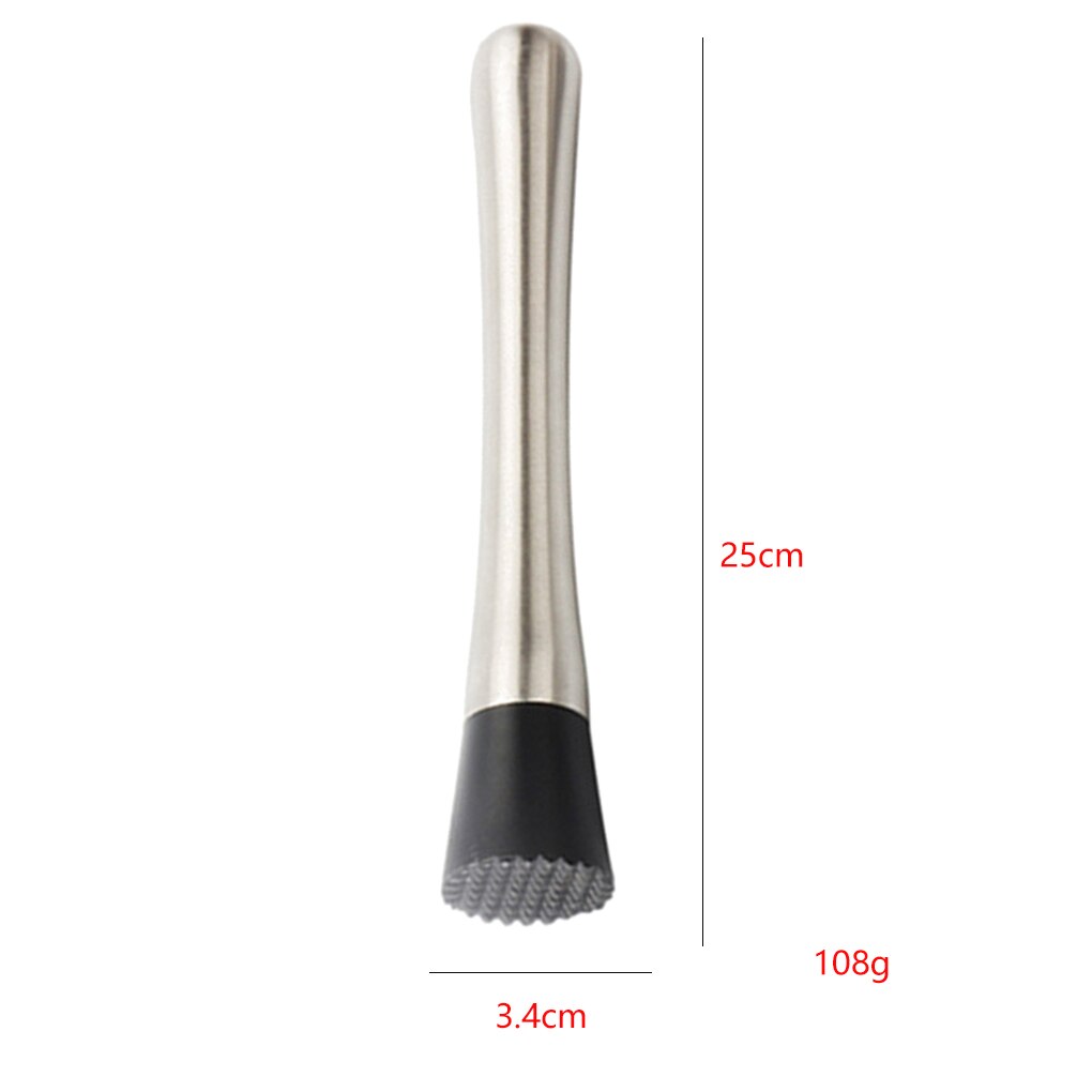 Mixing Spoon Stainless Steel Cocktail Shaker Mixer Drink Hawthorne Strainer Ice Tongs Measure Cup Bartender Bar Tools Kit: Swizzle Stick 25cm