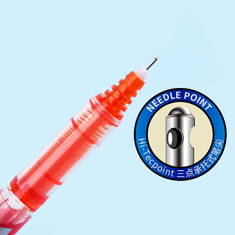 6/12 Uds piloto BX-V5 aguja completa recta bolígrafo líquido BX-V5 0,5mm gel bolígrafo multicolor de gran capacidad