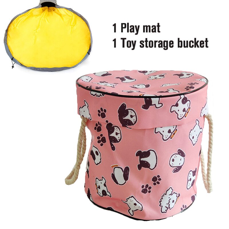 Tapis jouet sac de rangement blocs jouets sacs tapis de jeu sac jouets Slideaway nettoyage et stockage conteneur organisateur multifonctionnel 1.5m: A15