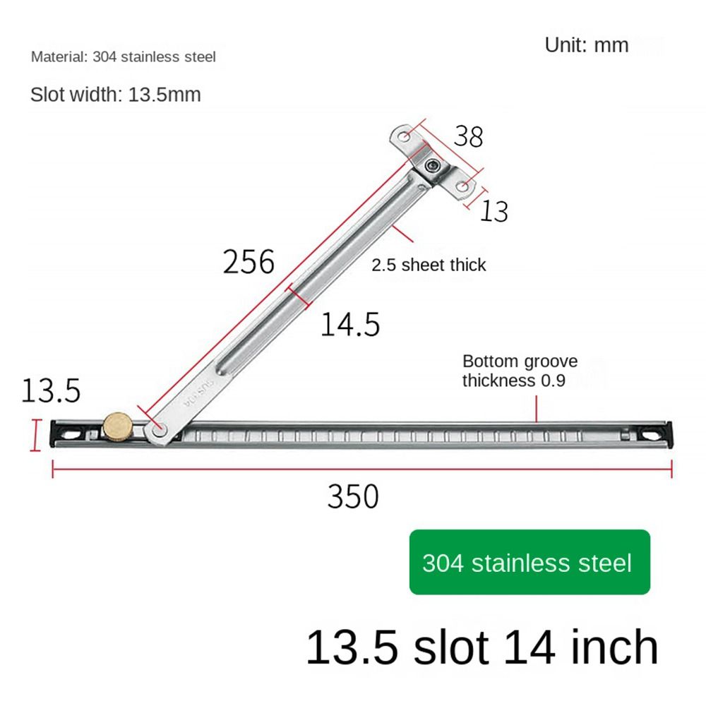 Stainless Steel Window Windproof Brace Window Support Limiter Angle Controller Children Safety Lock Practical Window Hardware: GRAY