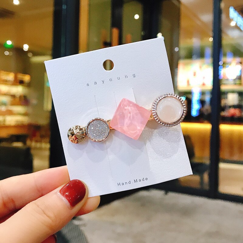 Macaron pearl hårspænde piger snap hair hårspænde pind hårnål hår styling tilbehør til kvinder piger kvinder: 3