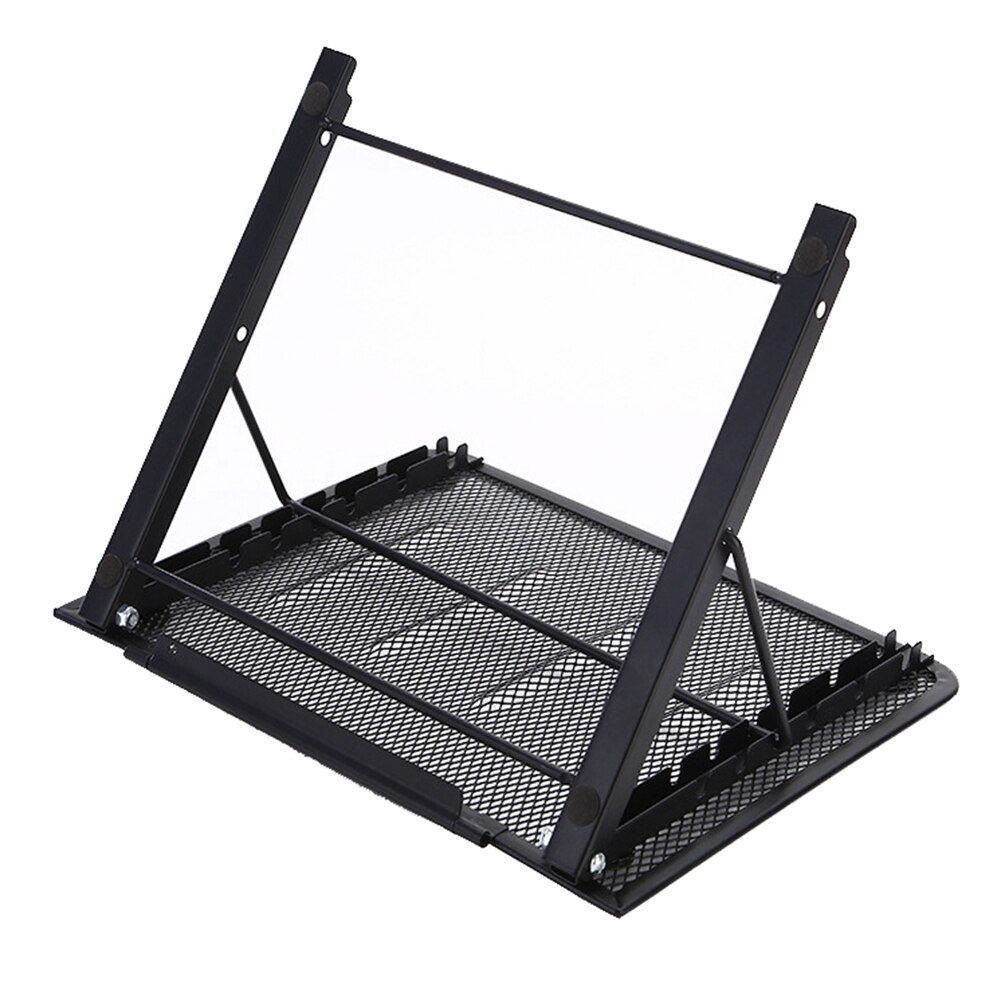 Sammenleggbart justerbart laptopstativ sklisikkert stasjonært bærbart stativ notebookstativ for mac-book pro air ipad pro dell hp stativstativ