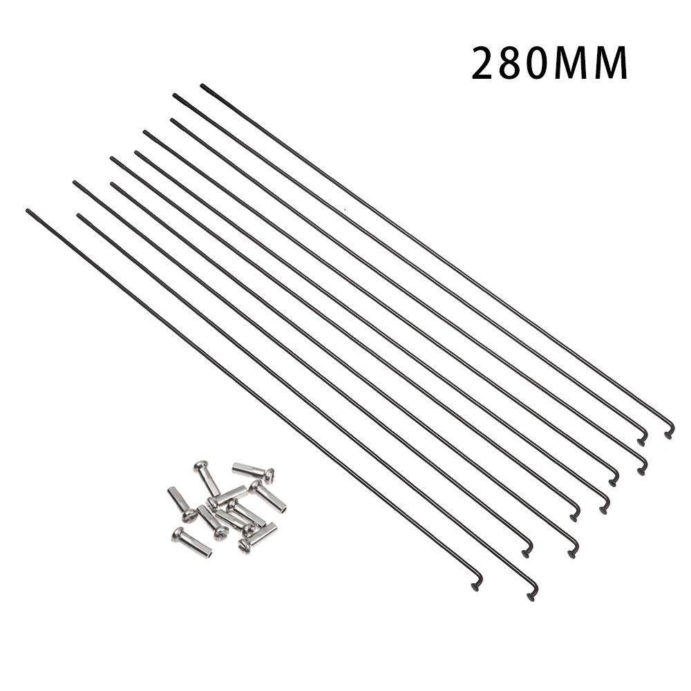 10PCS Multisizes Edelstahl Fahrrad Speichen Mit Nippel MTB Fahrräder Speichen Drähte Bike Reparatur Ersatz Werkzeug: 280MM
