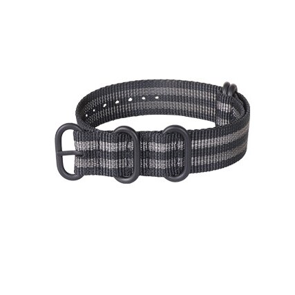 Tiheä nylon ranneke 26mm nato zulu nylon kellon ranneke garmin fenix 3/3hr/5x/6x plus finesse 935 60s canvas rannekoru: Mustaharmaa-b