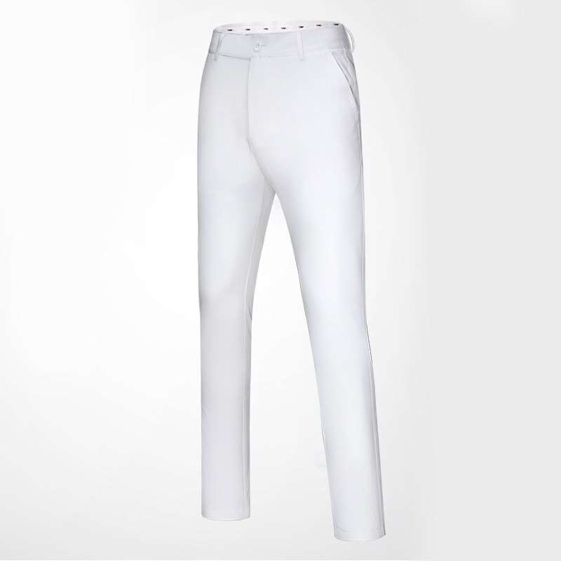 Herr golfkläder långbyxor andas sommar snabbtorkande byxor elastisk midja slim soft xr