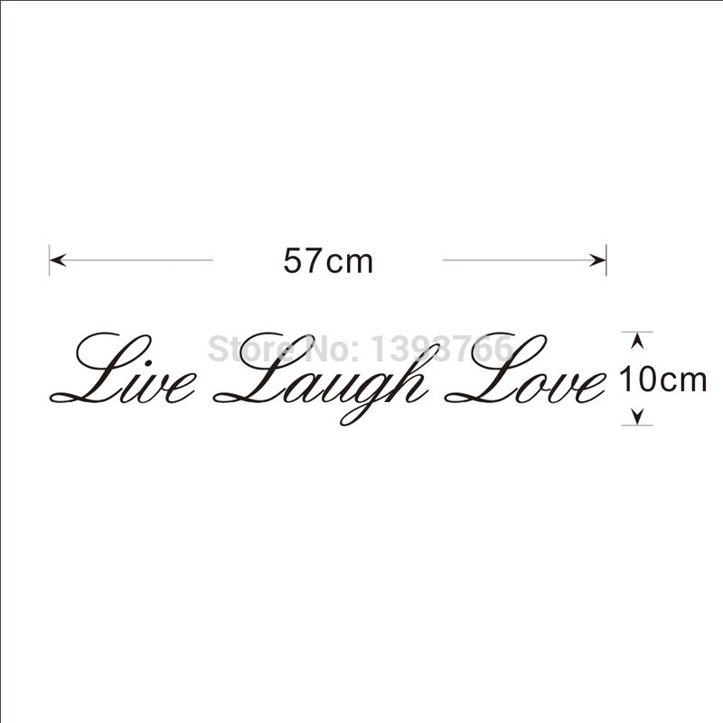 live laugh love quotes wall stickers living room bedroom Mural Decals mural poster