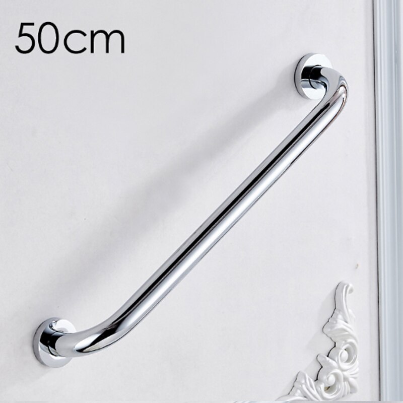 Chrome Grab Bar Wall Mounted Brass Bathroom Tub Toilet Handrail Strong Bath Room Shower Safety Support Handle 30 40 50 cm: 50 cm