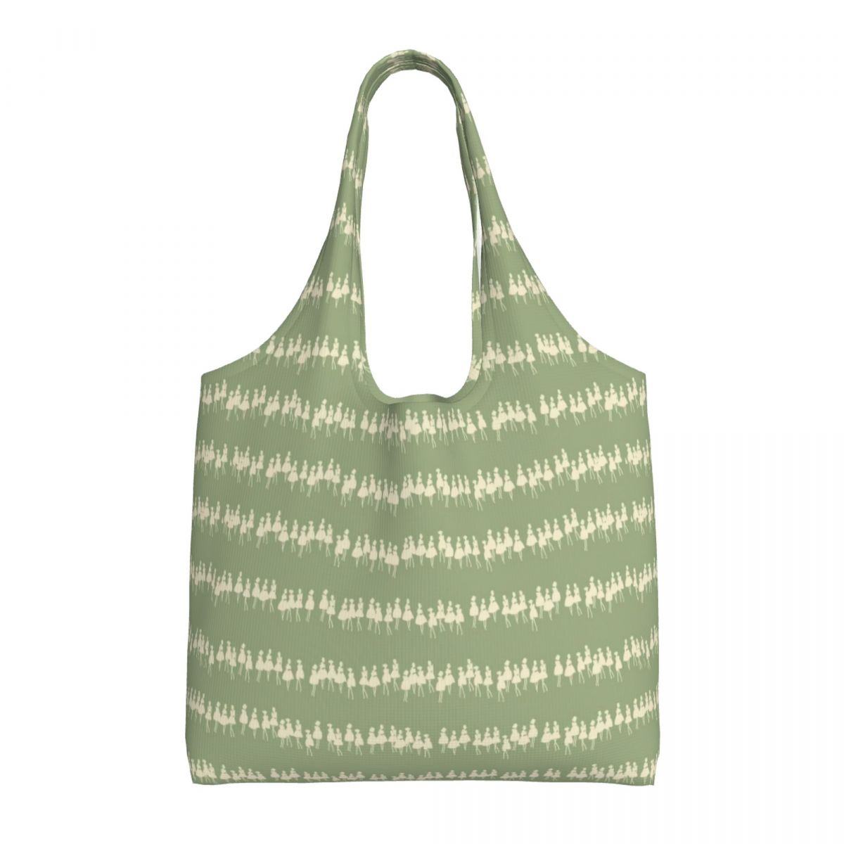 Impressão personalizada cão vermelho mostrar sacolas de compras reutilizáveis orla kiely mantimentos lona shopper bolsa ombro fotografia bolsas