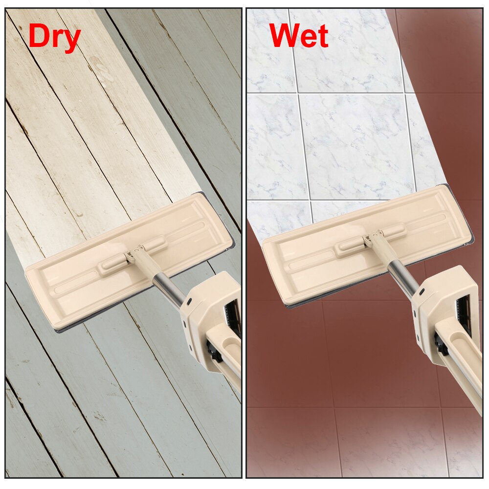 Self-Wringing Flat Mop Lazy Home Cleaner Automatic Spin Free Hand Washing Magic Mop 360 Rotating