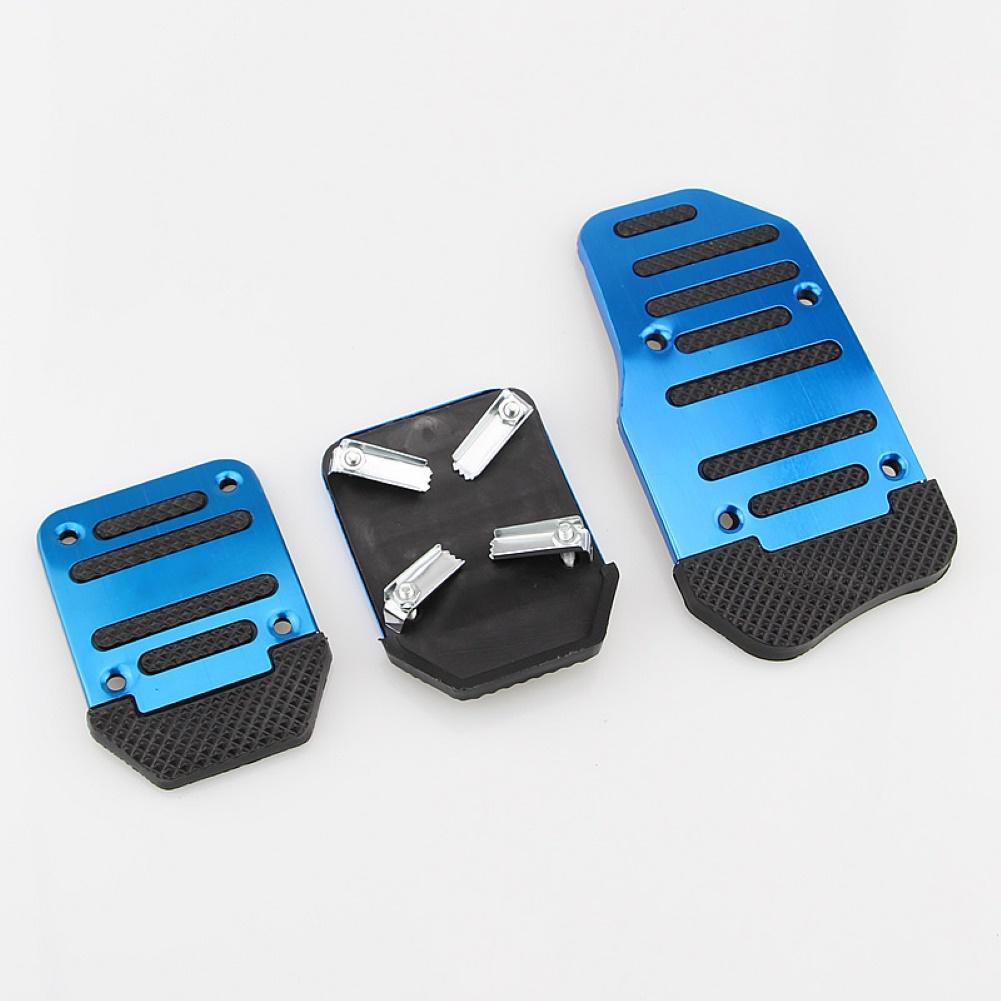 2Pcs/3Pcs Car Vehicle Automatic Manual Accelerator Brake Metal Foot Pedal Set