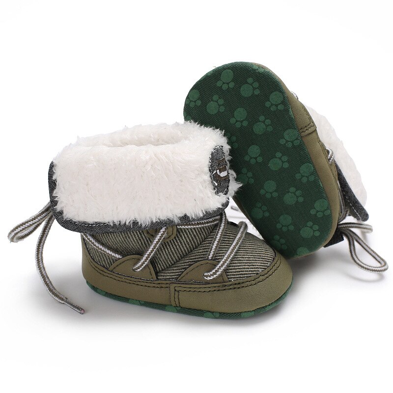 DkDaKanl baby boy Winter peuter laarzen baby lace up zachte bodem super houden warme sneeuw schoenen LPJ004
