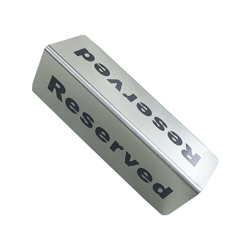 Stainless Steel Table Sign Hotel 3D Table Sign Reserved for Special Guests Restaurant Takeaways Double Sided Cafe Reusable Bar