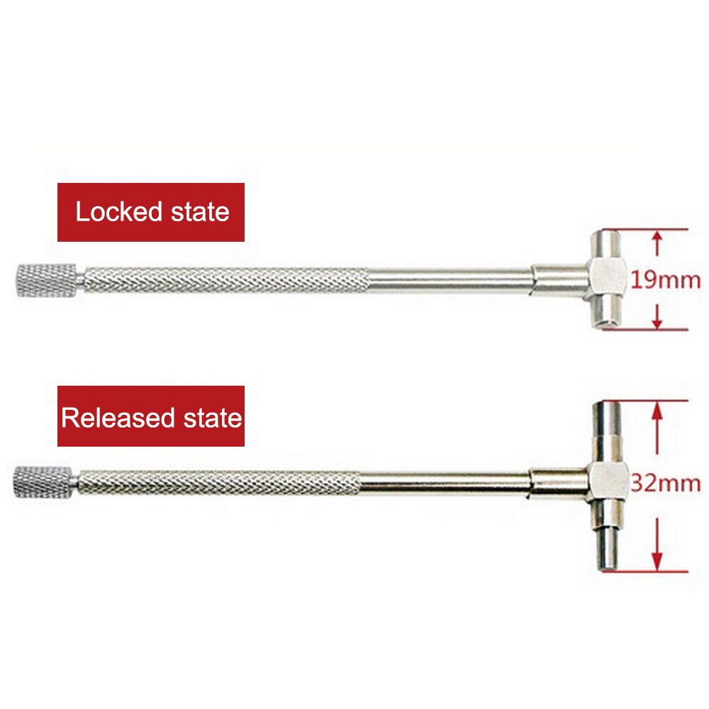 6Pcs 8-150mm Telescoping Gauge Set Micrometer Measurement Internal Gauge Kit Hole Gauges for Quick Inside Measurements of Holes