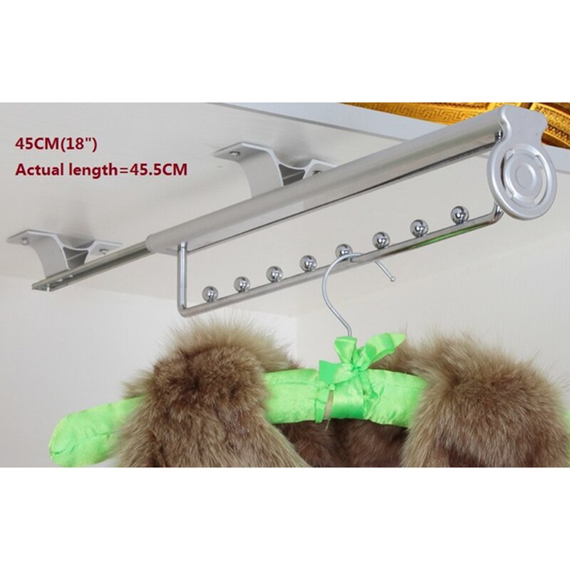 Pull Down Kast Staaf Aluminium Verstelbare Kast Pull Down Staven Hanger Kledingkast Lift Rail Organizer Opslag Systeem voor Slaapkamer Garderobe,660~890mm Pull Down Kast Staaf Aluminium Verstelbare Kast Pull Down Staven Hanger Kledingkast Lift Rail Organizer Opslag Systeem voor Slaapkamer Garderobe,660~890mm