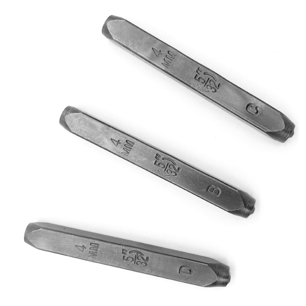 36/38 st nummer- och bokstavsstämplar härdade stålstämplar av industriell kvalitet för metall, trä, plast, läder tb