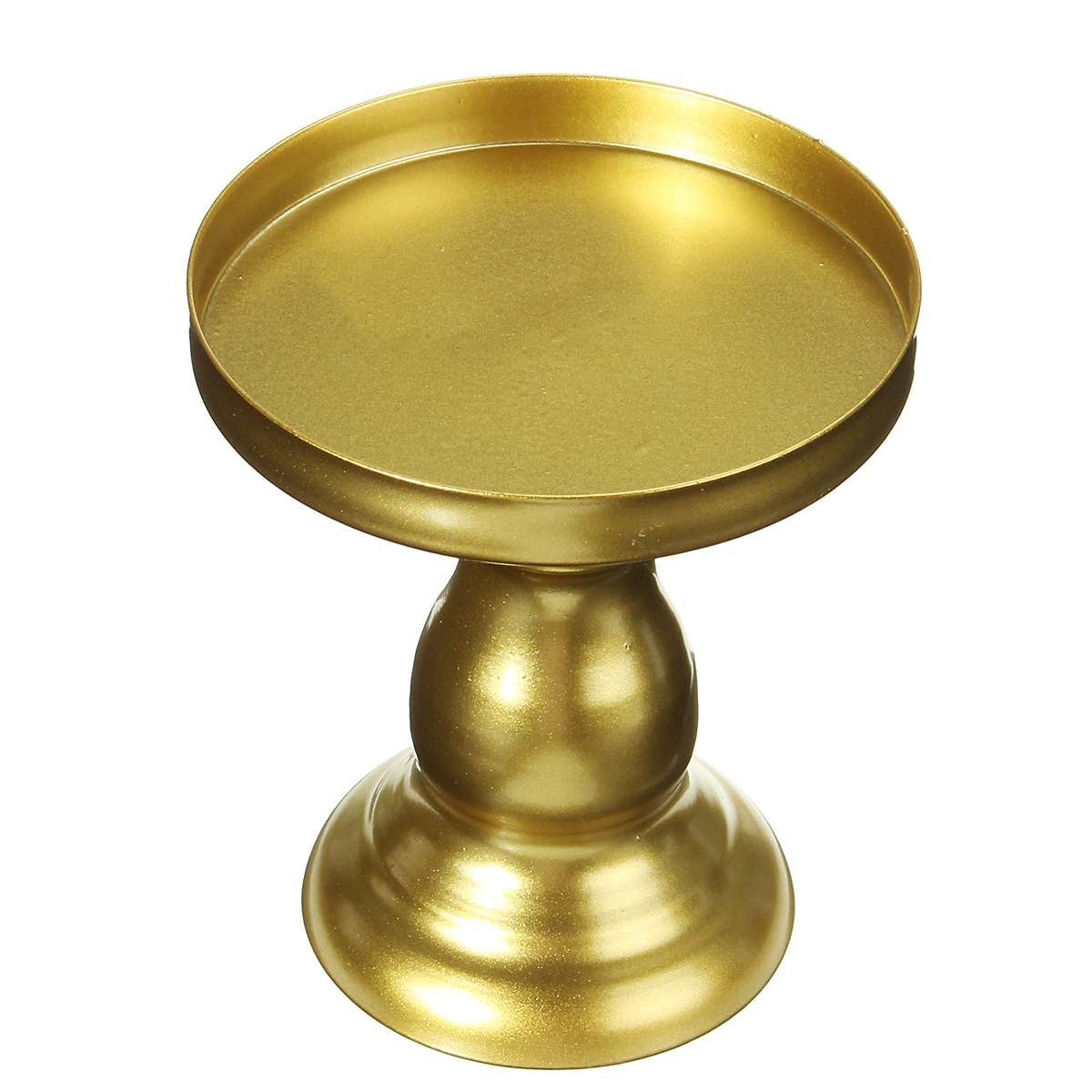 8Cm Ronde Metalen Cake Stand Tray Bruiloft Cupcake Dessert Display Houder Rack Taart Tools Bakvormen Keuken Accessoires: Goud