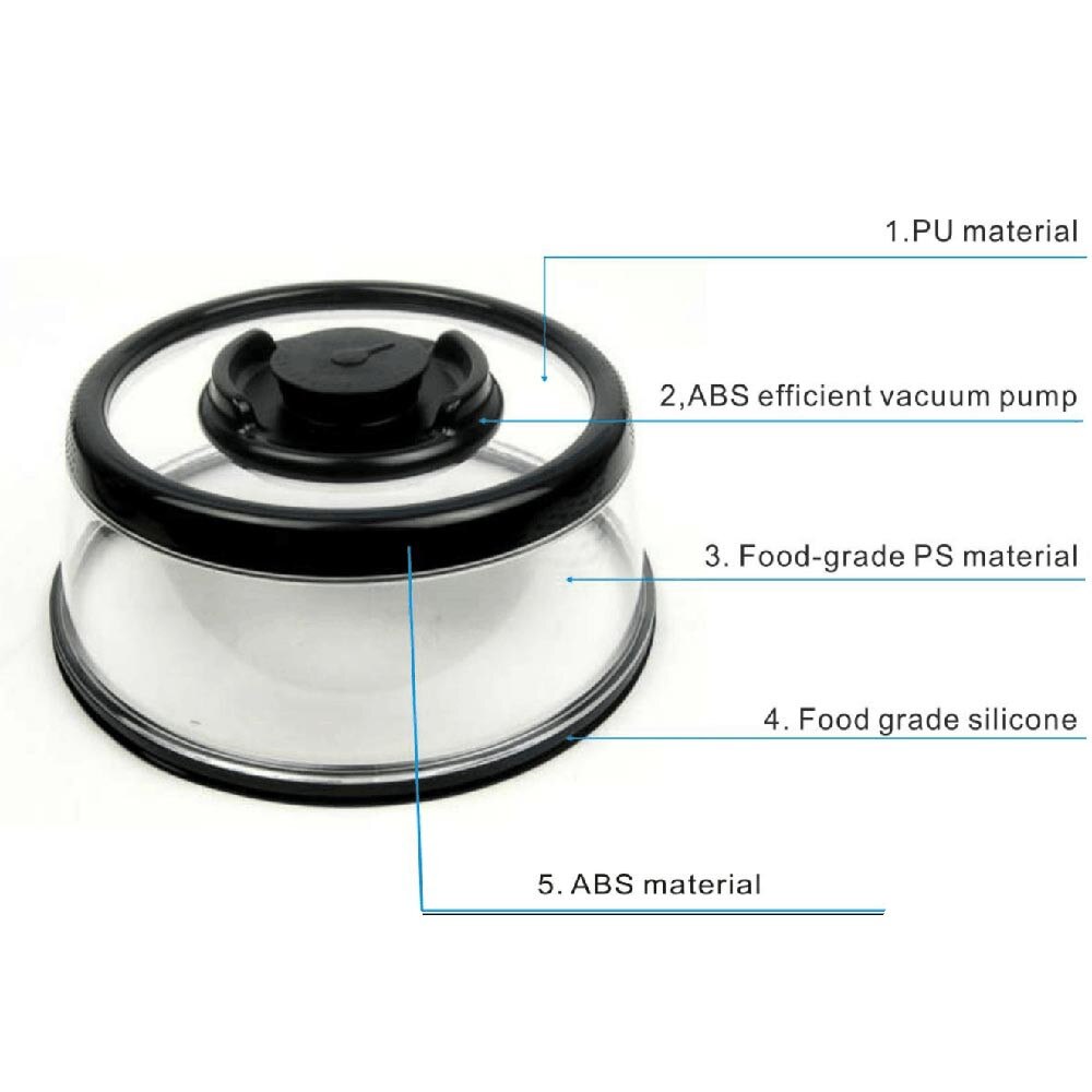 Instant vakuum food sealer mintiml cover køkken instant vacuum food sealer fresh cover køleskab tallerken cover køkkenværktøj